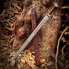 Hand Forged Custom Viking Sword Medieval Viking Sword Battle Ready With Sheath picture