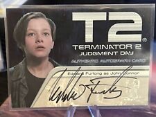 Terminator 2 Judgement Day Edward Furlong On Card Autograph Artbox picture