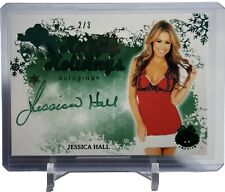 Jessica Hall BenchWarmer Bench Warmer Happy Holidays Autograph Auto Card #2/3 SP picture