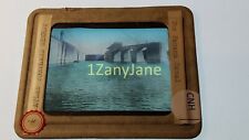 CNH HISTORIC Magic Lantern GLASS Slide THE PANAMA CANAL picture