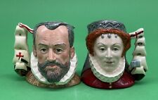 Royal Doulton Small 'King Phillip II & Queen Elizabeth I' Character Jugs, 4