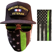 Thin Green Line Police Law Enforcement Face Cover Mask picture