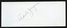 Adele Jergens d2002 signed 2x5 cut autograph on 8-24-47 at La Rue's Restaurant picture