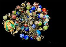 Art Glass Hand Blown Holy Rosary 18.5 