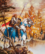 Clyde Caldwell Signed AD&D TSR RPG Art Print /  Vanishing City & Hillsfar Cover picture