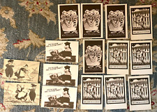 Antique postcards 1910/1911 unused. black and white Vintage postcards. lot of 15 picture