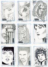 Xena Art & Images Complete Sketch Card Set 11 Different Cards picture