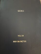 Vintage Genii Magazines Hardbound Vol.54 Nov.90-Oct. 91 Excellent Book 12 Issues picture