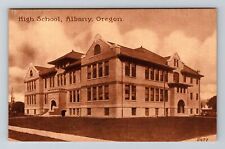 Albany OR-Oregon, High School Vintage Souvenir Postcard picture