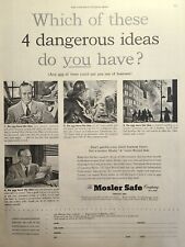 Vintage Print Ad 1952 Saturday Evening Post Mosler Safes 