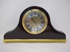 Linden Westminster Electronic Battery Chime Mantle Clock Wood Vtg SEE PICS Works picture