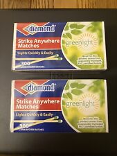 (2 boxes) (300 per box)Vintage Diamond Strike Anywhere Matches Fast Shipping picture