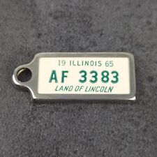 Vintage DAV Disabled Veterans Mini License Plate Key Fob Illinois 1965 picture