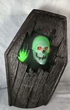 Seasonal Visions Int. Animated Talking Skeleton Coffin Halloween Blow Mold picture