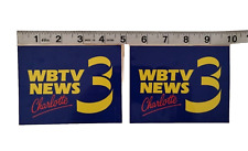 WBTV 3 News Sticker Decal Vintage Logo 1980s Memorabilia NC 5