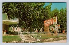 Custer SD-South Dakota, Custer Motel Advertising, Vintage Souvenir Postcard picture