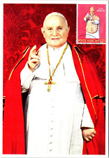 Postcard 1959 Pope John XXIII,  with Vatican Stamp and Cancel 4
