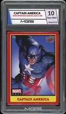 2020 Upper Deck Marvel Ages #298 CAPTAIN AMERICA MGS Graded 10 Gem Mint  picture