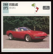 1969 - 1973  Ferrari  365 GTS/4  Classic Cars Card picture