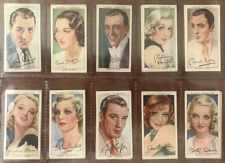 (1934) John Player & Sons FILM STARS Series #3 Complete Set (50-Cards) RARE picture