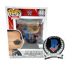 WWE WWF THE ROCK SIGNED AUTOGRAPH FUNKO POP BECKETT BAS COA DWAYNE JOHNSON picture