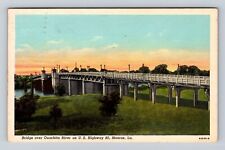 Monroe LA-Louisiana, Bridge over Ouachita River, Vintage c1951 Souvenir Postcard picture