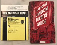 Vintage 1960's London Theatre Guide & Royal Shakespeare Guide England picture