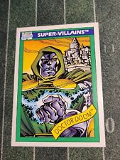 Marvel Doctor Doom Card 1990 SUPER-VILLAINS Avengers Kang MCU picture
