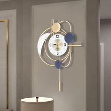 Modern Hanging Wall Clock Golden Swing Wall Clock Pendulum Clock Living Room New picture