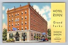 Grand Forks ND-North Dakota, Hotel Ryan, Advertising, Antique Vintage Postcard picture