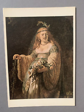 Vintage Rembrandt Van Rijn Postcard Unposted Art Artist National Gallery Vtg picture