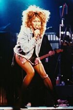 Tina Turner 24x36 Poster iconic in denim jacket and short skirt in concert picture