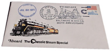 JULY 1977 CHESSIE SYSTEM STEAM SPECIAL SOUVENIR ENVELOPE CHICAGO ILLINOIS C picture
