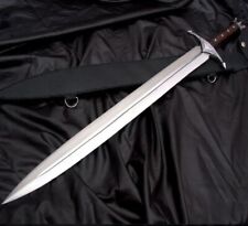 Handmade Carbon Steel Norseman Viking Sword 24 inch Blade Viking Battle Sword picture