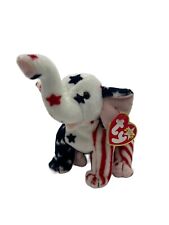 Vtg Righty Republican Elephant 2000, TY Beanie Baby w/ errors tags attached picture