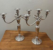  Oneida Heirloom Silver Damask Rose Candelabra’s Very Good Condition. “Pair” picture