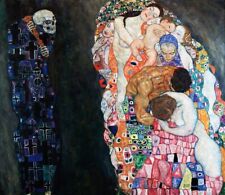 Gustav Klimt - Death and Life - BIG MAGNET 3.5 x 3.5 inches picture