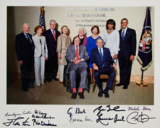 5 Presidents and Wives Signed White House  REPRINT 8x10 picture