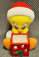 Warner Bros Looney Tunes 1996 Tweety Votive Candle Holder Christmas pre-owned. picture