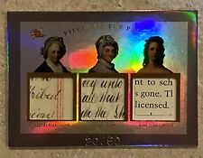2023 PIECES OF THE PAST TRIPLE RELIC MARTHA WASHINGTON LINCOLN ADAMS 20/50 picture