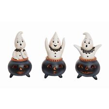 New Johanna Parker Resin Light Up Cutie Ghost Set of 3 picture