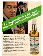 1980 Print Ad  Usher's Green Stripe Blended Scotch Whisky Taste the Original picture