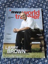 NWA World Traveler Magazine LARRY BROWN NBA NCAA Dec 2004 Northwest Airlines EX picture