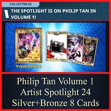 PHILIP TAN VOLUME 1 ARTIST SPOTLIGHT ‘24-SILVER+BRZ 8 CARDS-TOPPS MARVEL COLLECT picture