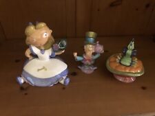Disney Alice In Wonderland Tea Set Teapot Sugar & Creamer Brand New picture