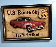 U S Route 66 Highway The Mother Road 3 D Wall Car Picture 21”x15,5” picture