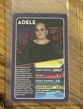 2015 Top Trumps Popstars Adele Rookie Card Gem Mint Set Break RC picture