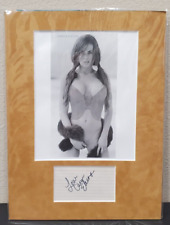 CARMEN ELECTRA Playboy Super Model 16x12 Matted Photo Autographed Index Card picture