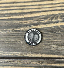 Vintage Humphrey Muskie Black White 7/8” Pin picture