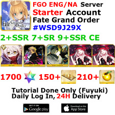 [ENG/NA][INST] FGO / Fate Grand Order Starter Account 2+SSR 150+Tix 1740+SQ #WSD picture